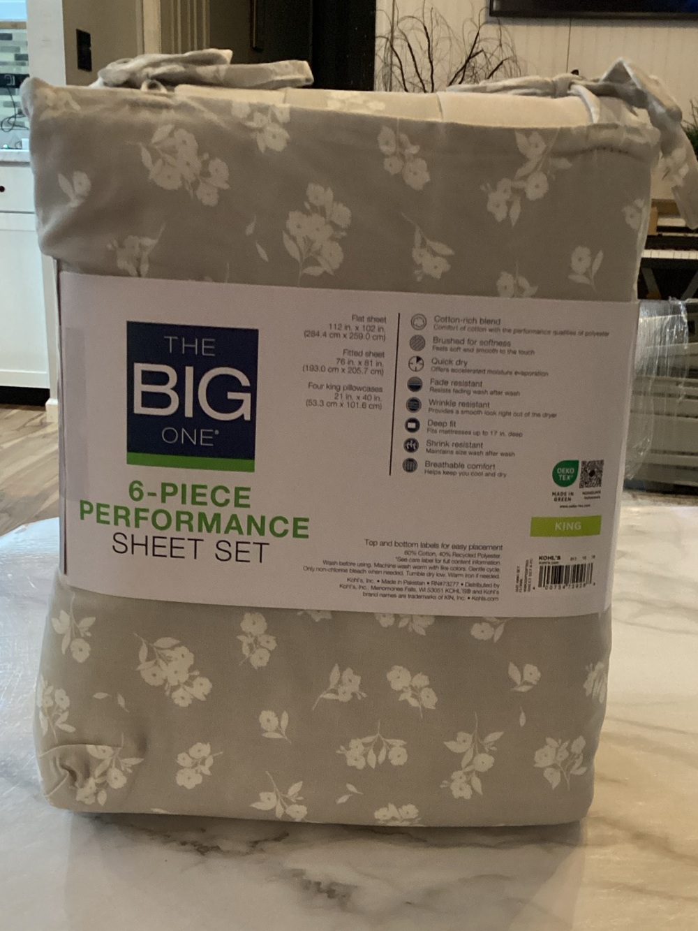 The Big One 6 piece king sheet set